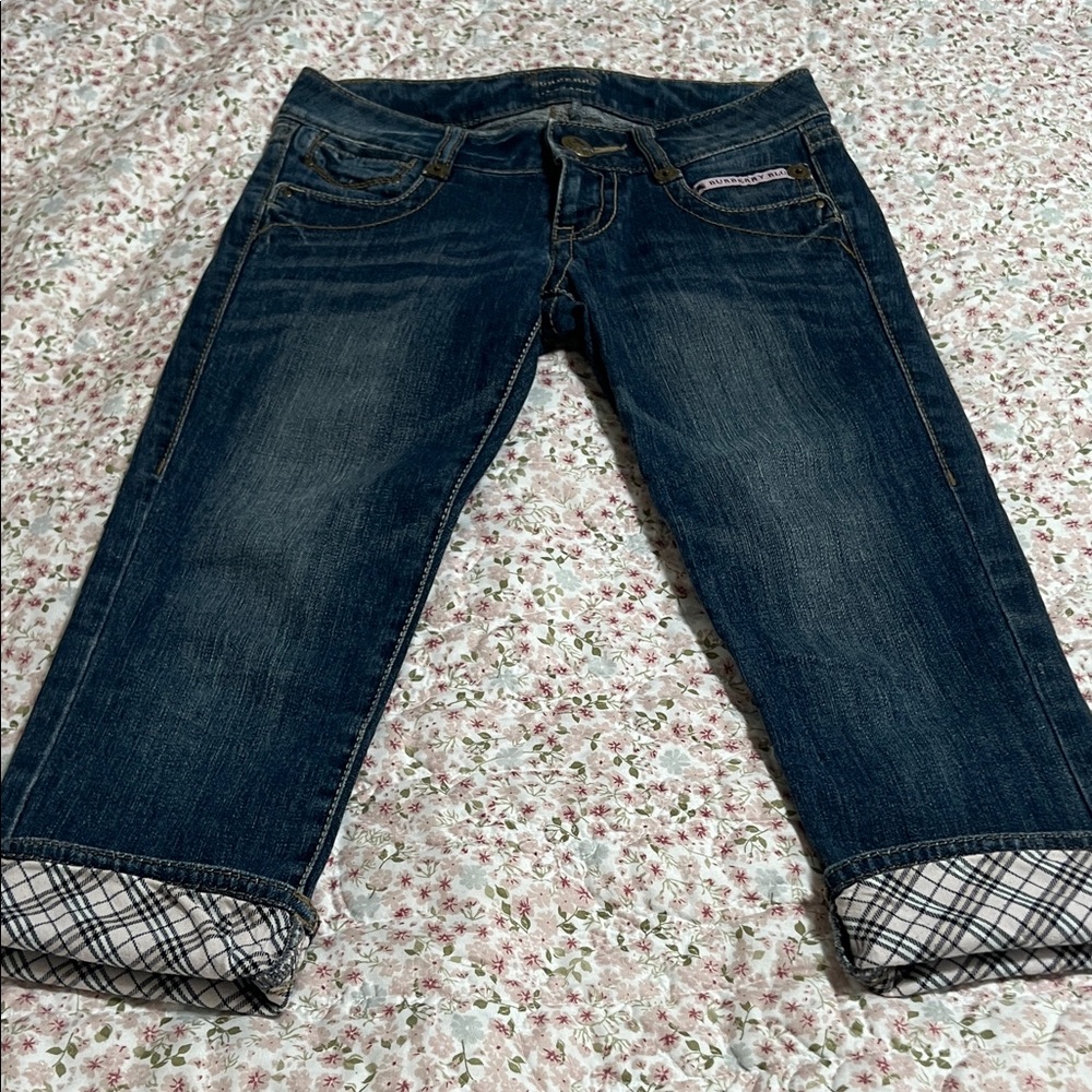 Burberry Blue Label Dark Blue Cropped Jeans
